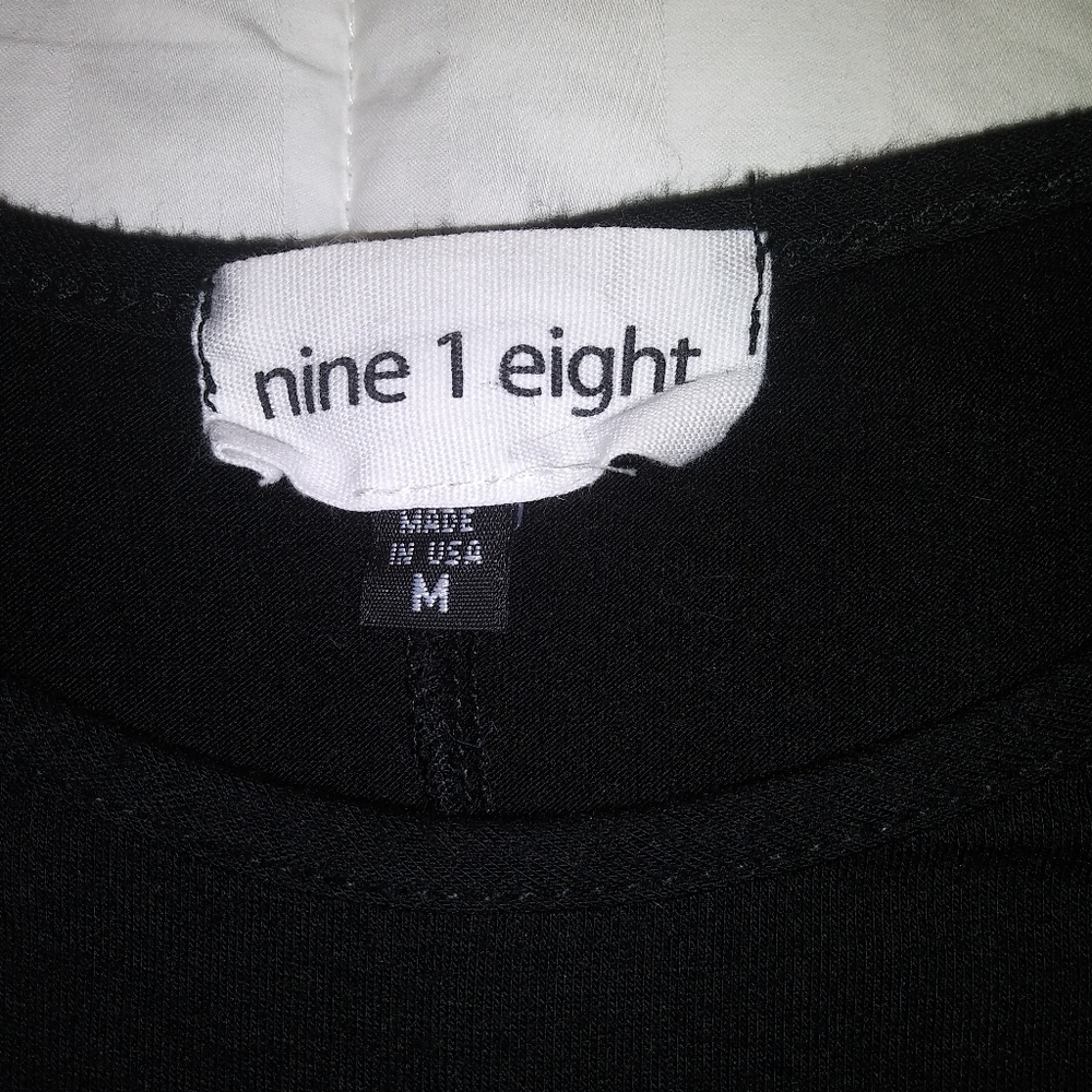 Womens Nine 1 Eight Black Open Shoulder Dress, Size Medium - Picture 8 of 12